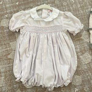 Petit Ami Light Purple Bubble Smocking